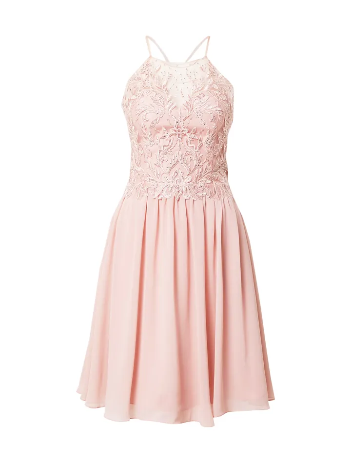 mascara Vestido de gala  rosa