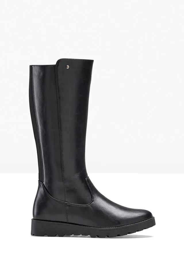 Botines de caña ancha