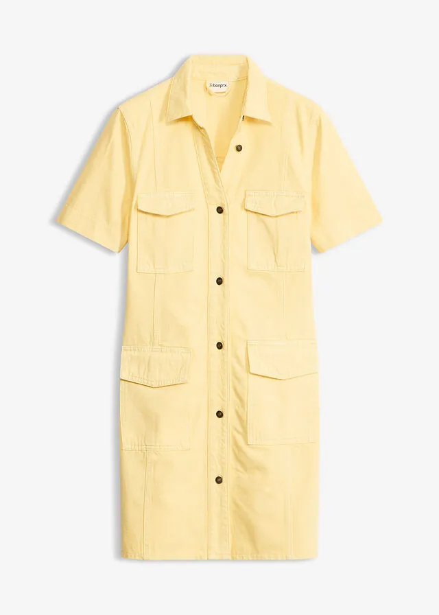 Vestido corto de algodón puro
