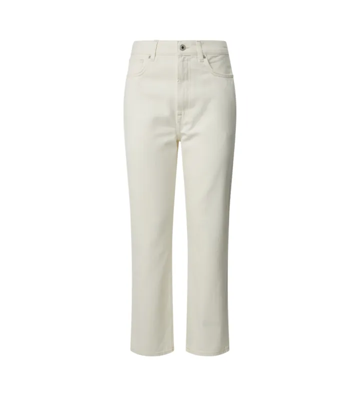 Pepe Jeans para mujer. PL205039TB7 Jeans W11 Straight blanco (24/32), Casual, Algodón, Denim, Sostenible