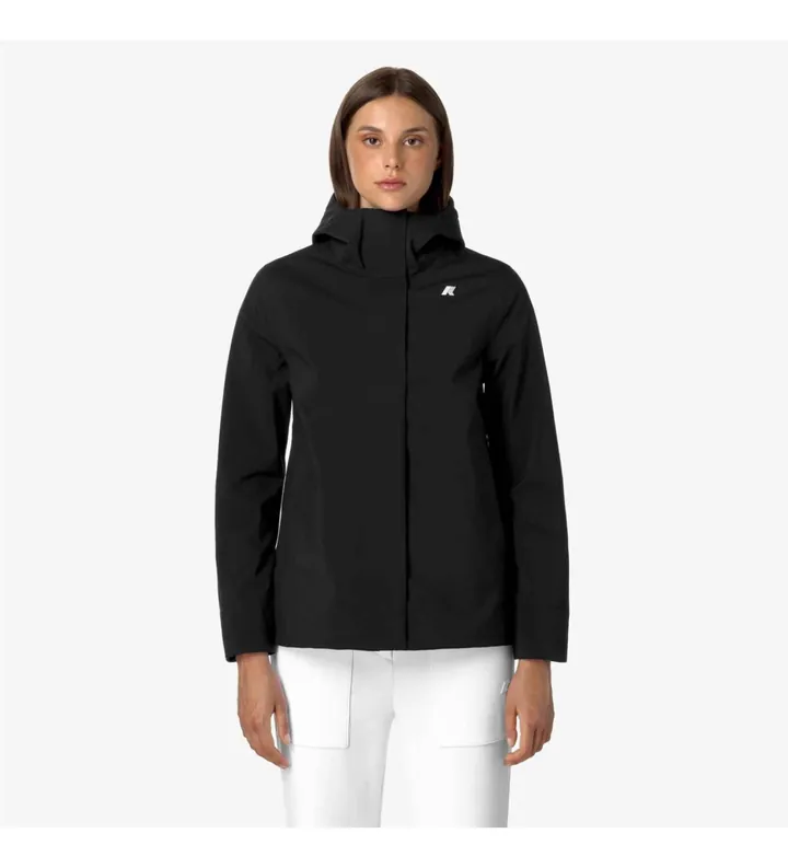 K-way para mujer. K21488W Chaqueta Madalina negro (M), Casual, Nylon
