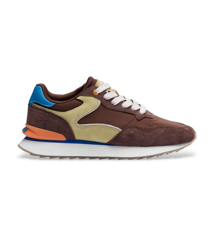 HOFF unisex. 12602410 Zapatillas de Piel City Dopamine marrón (36), Plano, 1 a 3cm, Cordones, Casual