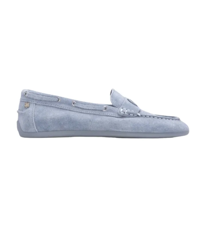 Carmela para mujer. 16314304-JEANS Mocasines 163143 azul (36), Plano, Serraje, Ninguno, Casual