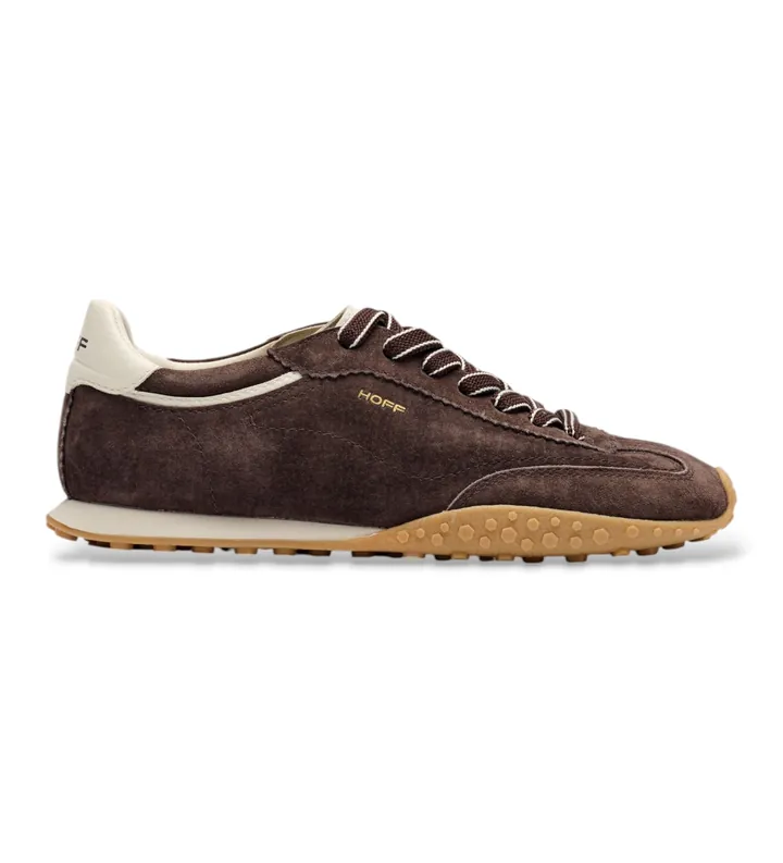 HOFF para hombre. 22661420 Zapatillas de Piel Bridge Fl marrón oscuro (40), Plano, Cordones, Casual