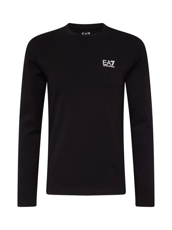 EA7 Emporio Armani Camiseta negro / blanco