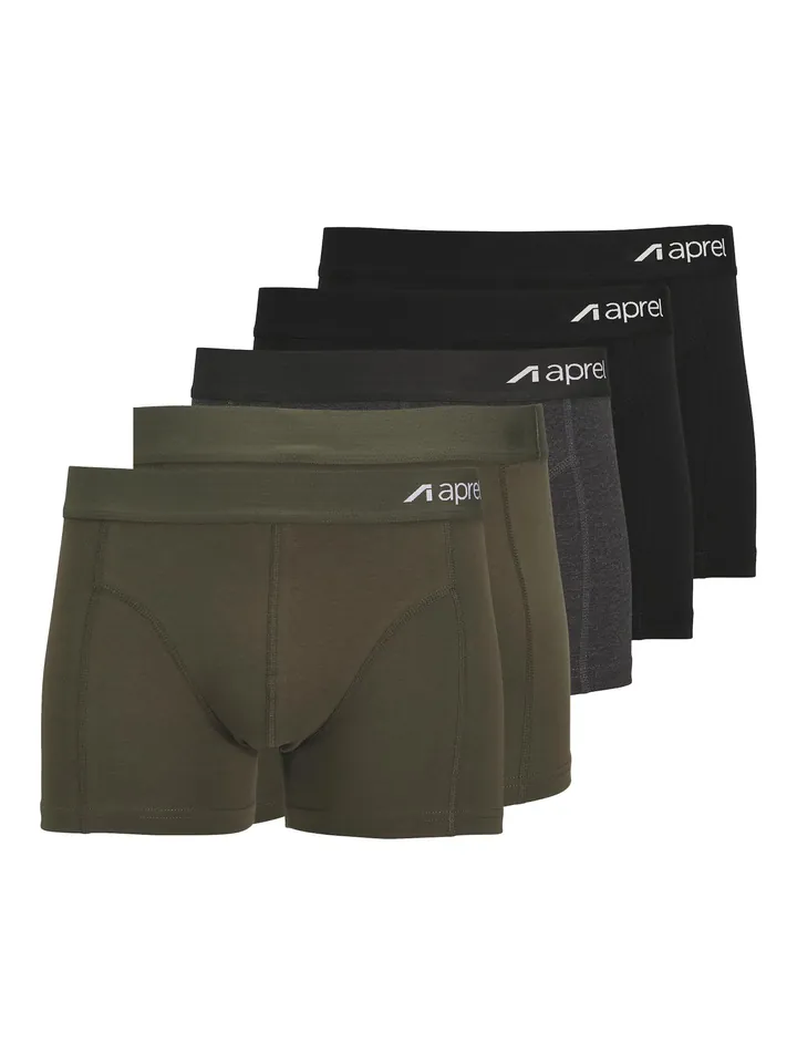 aprel Calzoncillo boxer navy / oliva / negro / negro moteado