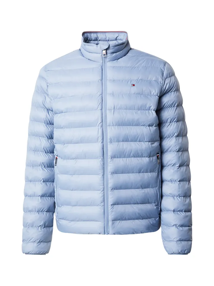 TOMMY HILFIGER Chaqueta de entretiempo 'Packable Flag Embroidery Padded' azul cielo
