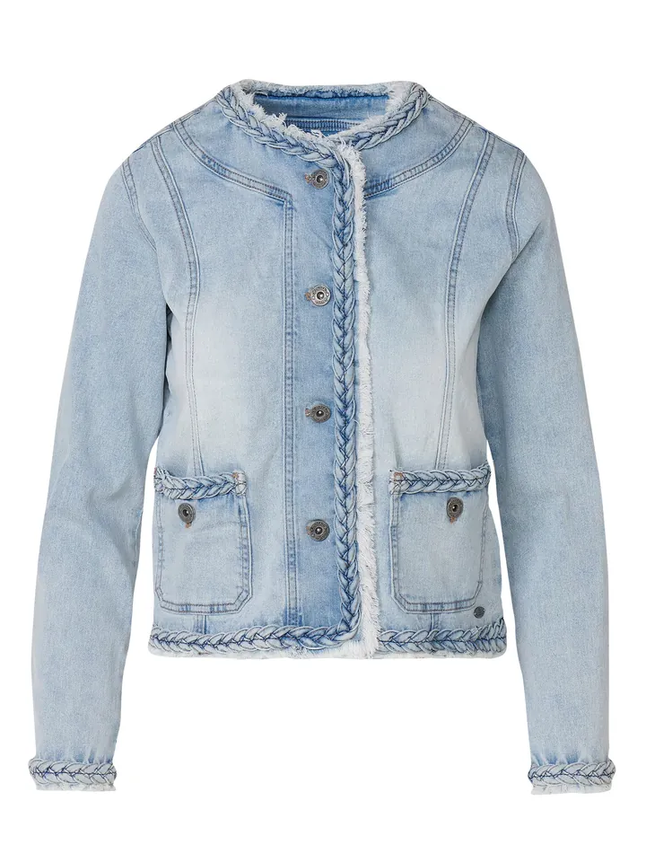 KOROSHI Chaqueta de entretiempo azul denim