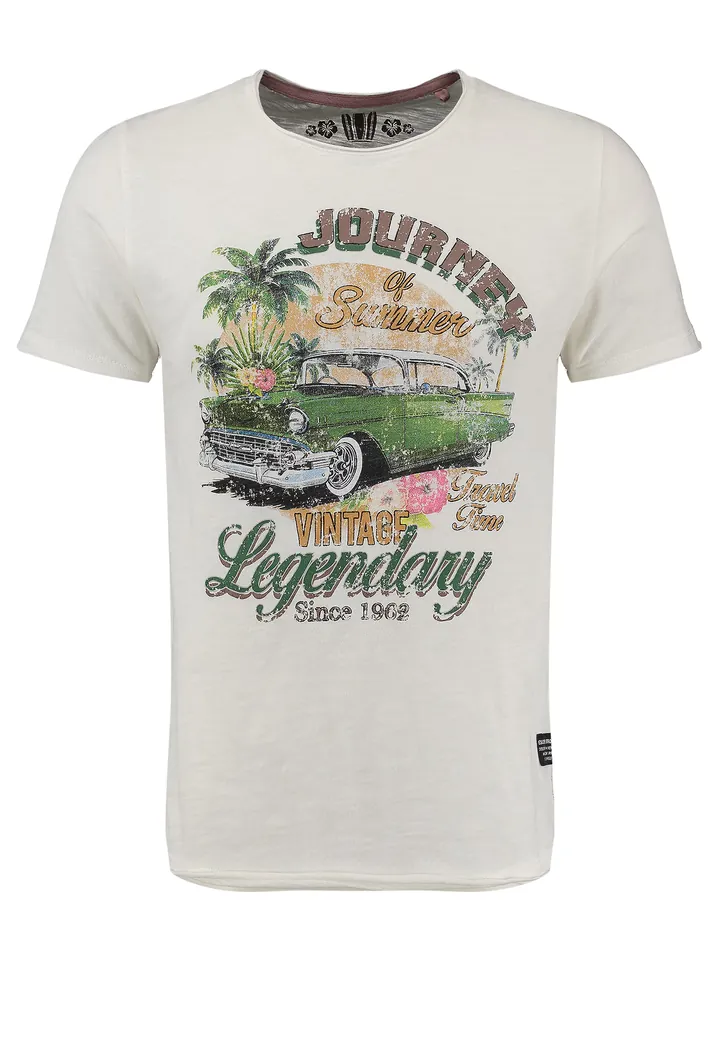 Key Largo Camiseta 'JOURNEY' crema / mezcla de colores