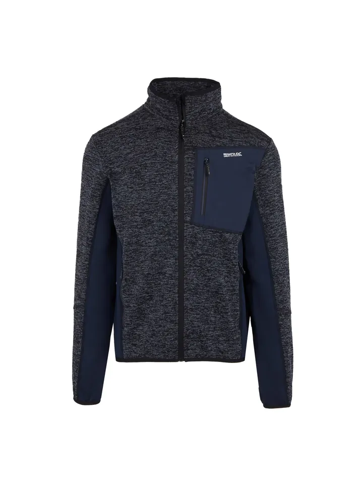 REGATTA Chaqueta polar 'Baslinn' azul oscuro / blanco