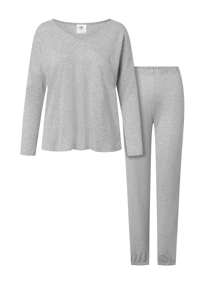 Momenti Per Me Pijama 'La Vie Est Belle'  gris