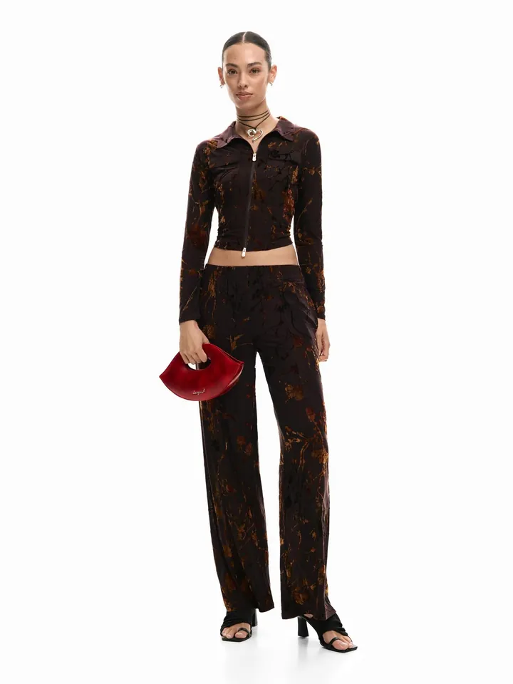 Desigual Pantalón chocolate / marrón claro