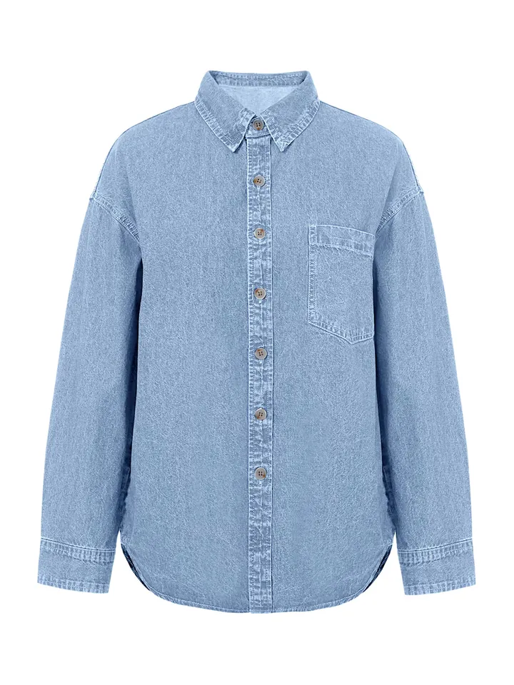 Imily Bela Blusa azul denim