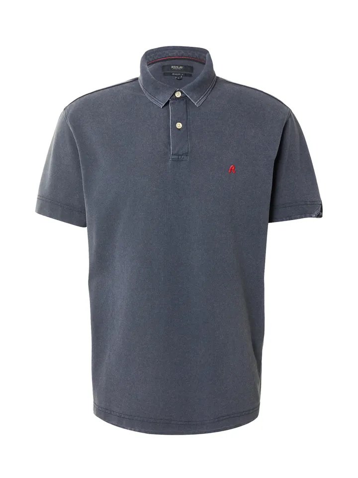 REPLAY Camiseta  azul oscuro / rojo