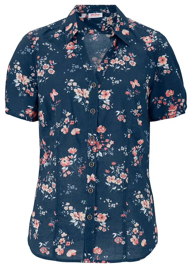 Blusa estampada de manga corta