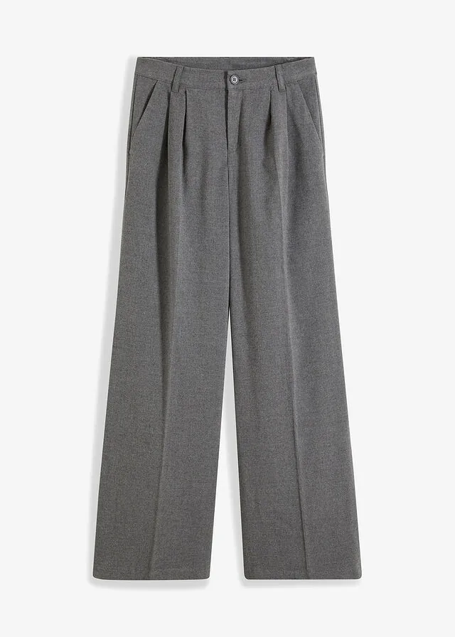 Pantalón ancho de pliegues