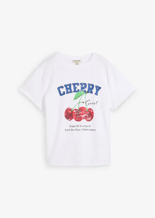 Camiseta de algodón orgánico puro, estampado
