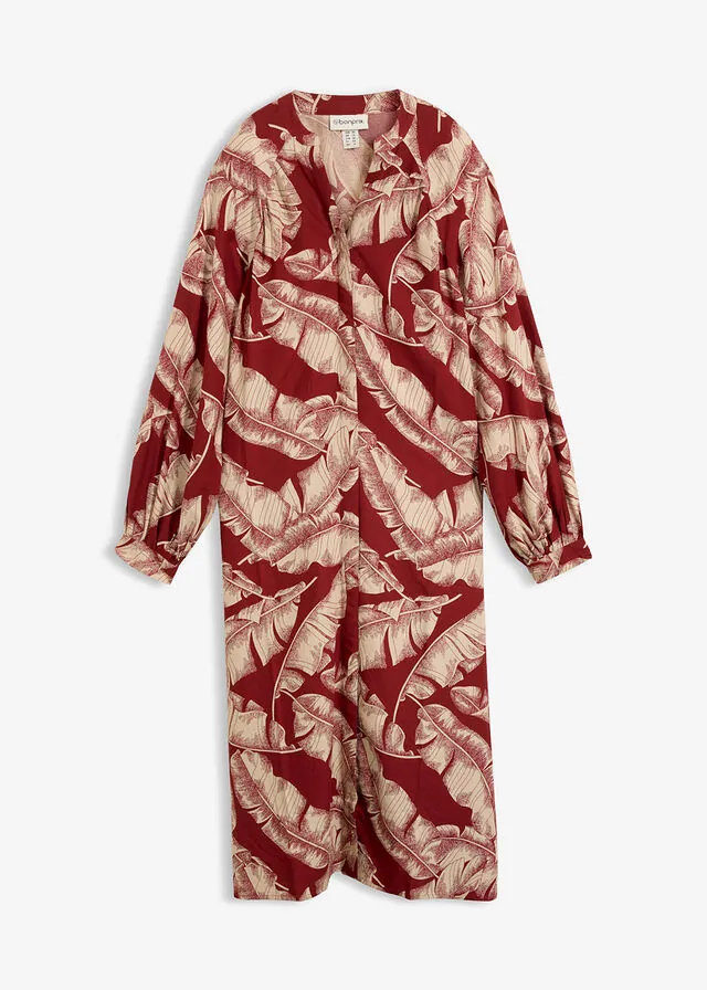 Vestido tipo caftán de viscosa fluida