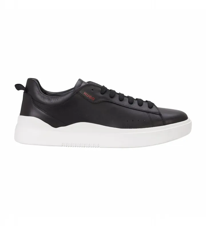 HUGO para hombre. 50499261 Zapatillas de Piel Blake negro (40), Plano, Cordones, Casual