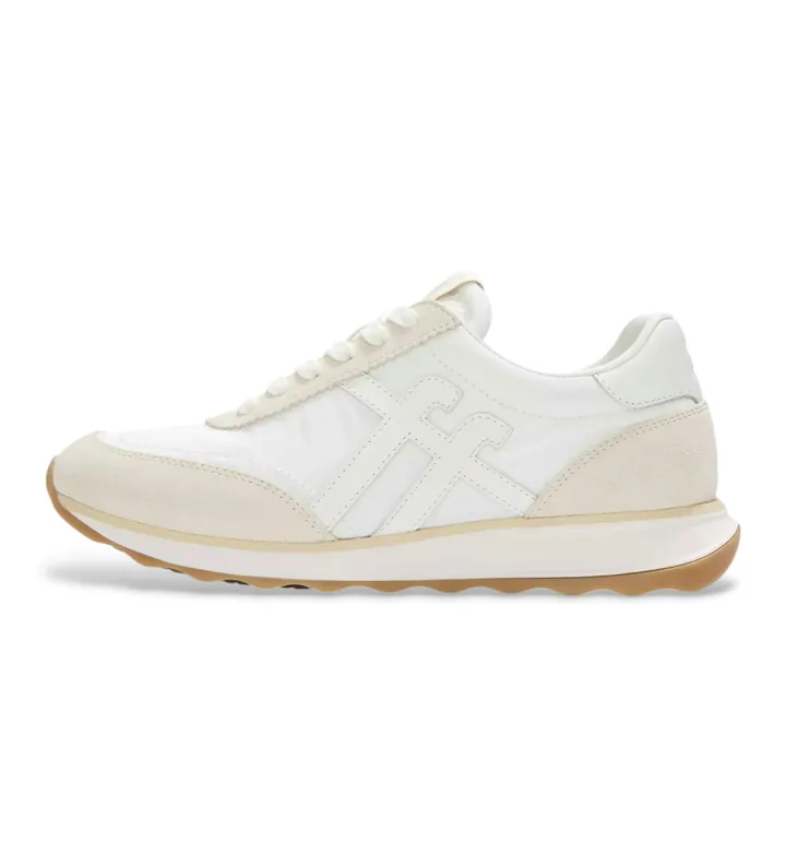 Fitflop para mujer. A5P-646 Zapatillas de pirl Retro-Q blanco (36), Piel, Plano, Cordones, Casual