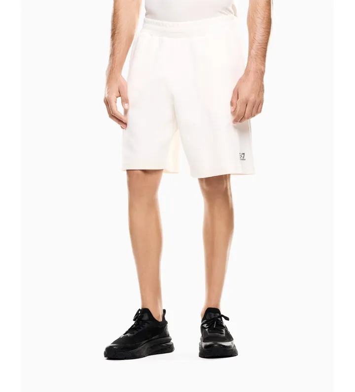 EA7 para hombre. 7M001599_AF20845 Bermuda Natural Ventus blanco roto (L), Casual, Deportivo, Algodón