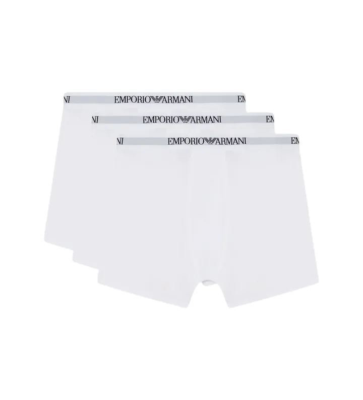 Emporio Armani para hombre. EM005064_AF24322 Set 3 Bóxers Bot blanco (L), Homewear, Algodón