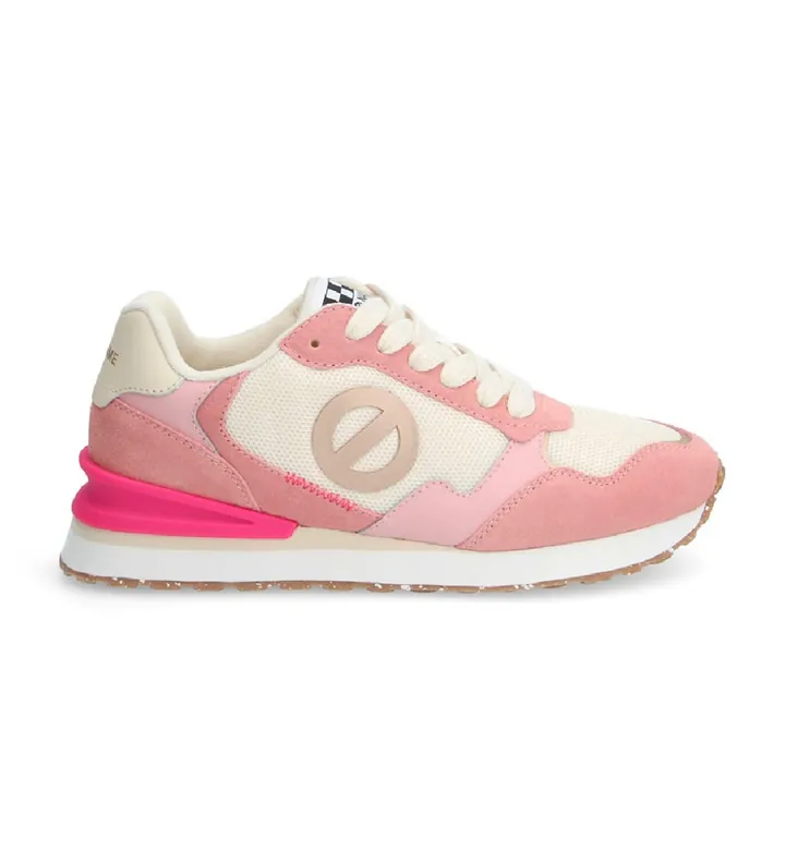 NO NAME para mujer. QNIPSME Zapatillas de Piel Tova Runner rosa (39), Plano, Cordones, Casual