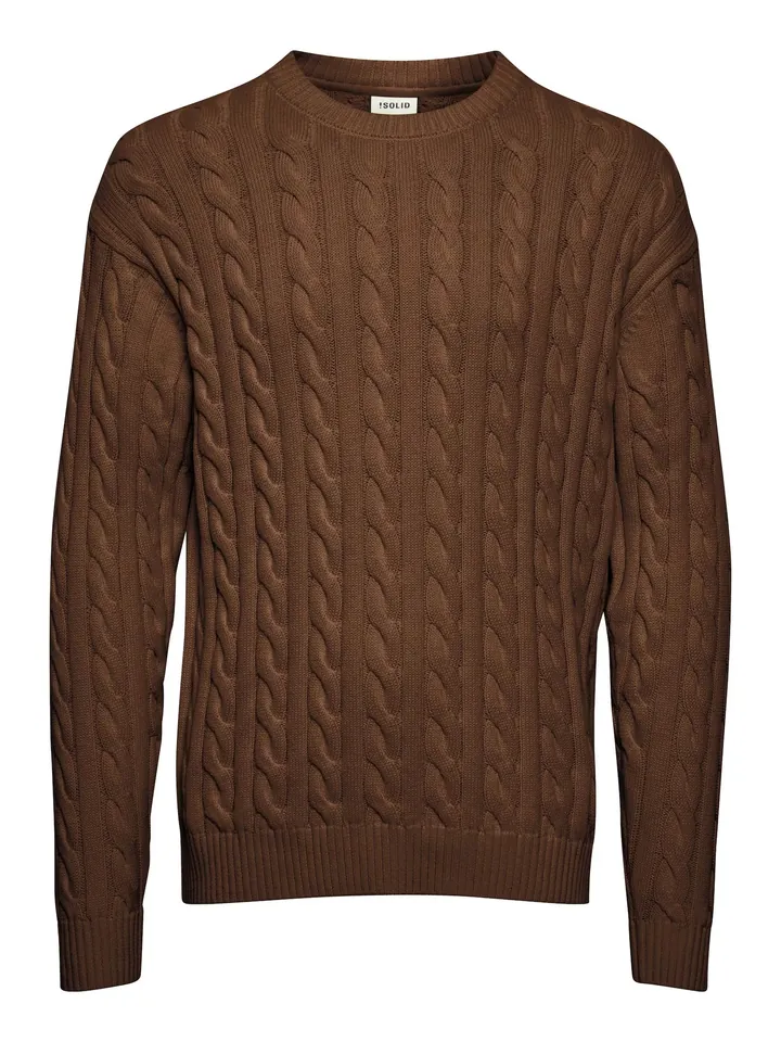 !Solid Jersey 'Malcolm'  marrón