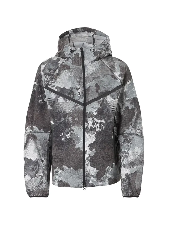 Nike Sportswear Chaqueta de entretiempo azul ahumado / gris / negro
