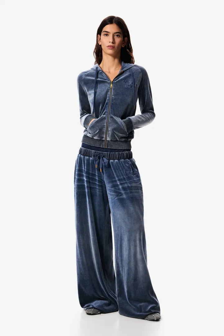 Desigual, Pantalón punto masha popova, Mujer, Azul, L