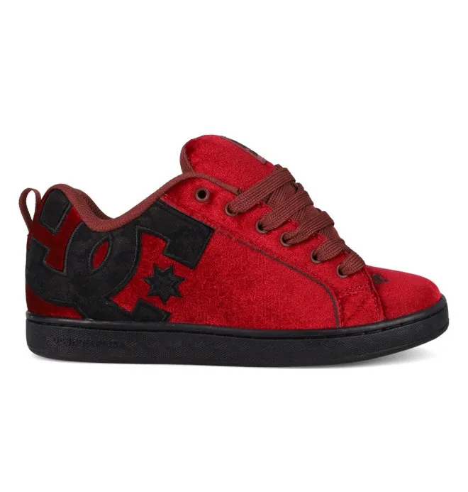 Court Graffik - Zapatillas de piel Rojo Mujer