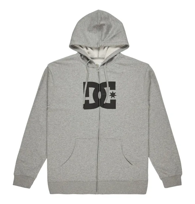 DC Star - Sudadera con capucha y cremallera Gris hombre