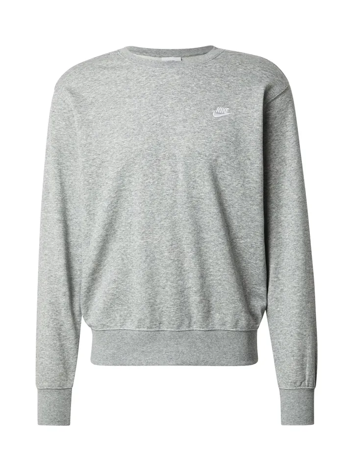 Nike Sportswear Sudadera 'Club Fleece' gris moteado / blanco