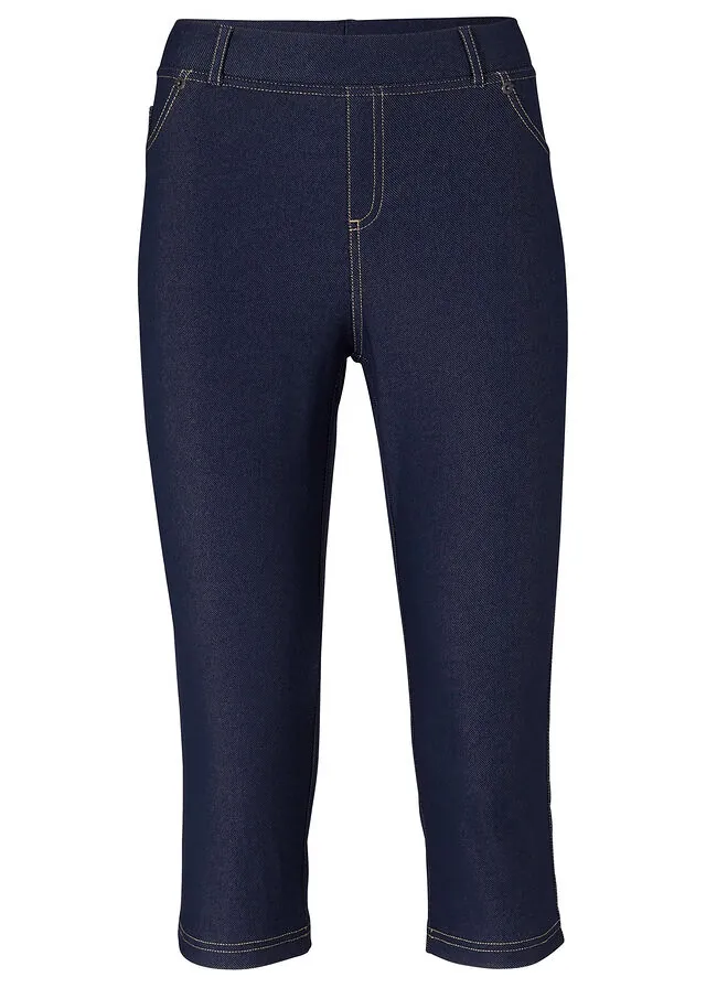 Leggings capri efecto vaquero