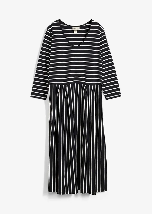 Vestido midi de punto de algodón