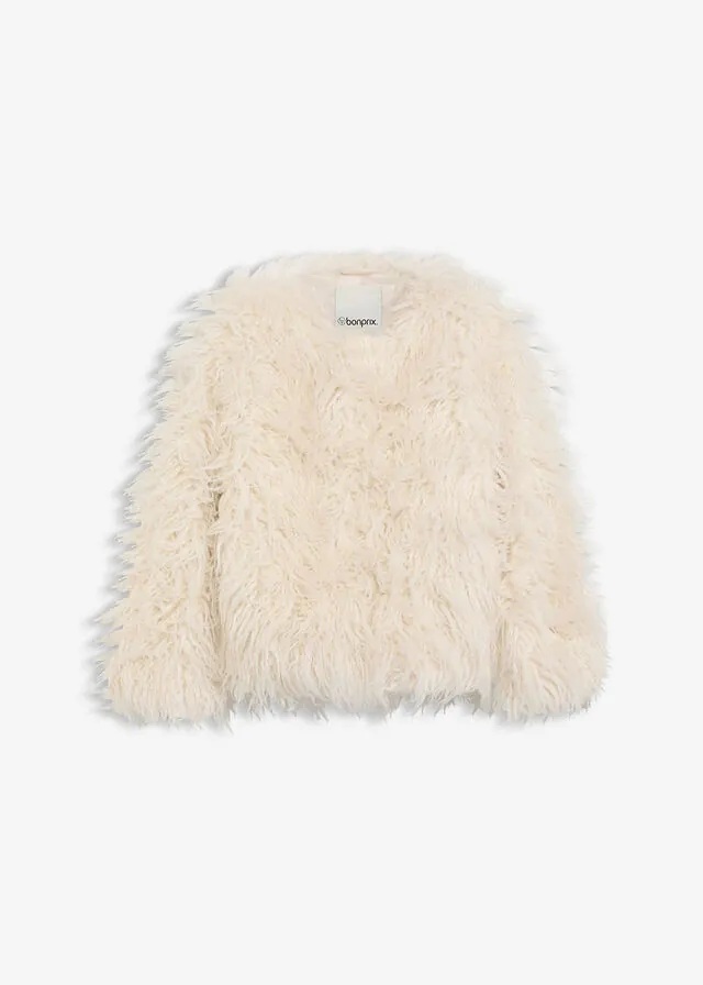 Chaqueta holgada de pelo sintético