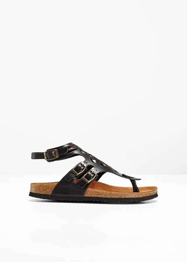 Sandalias de piel