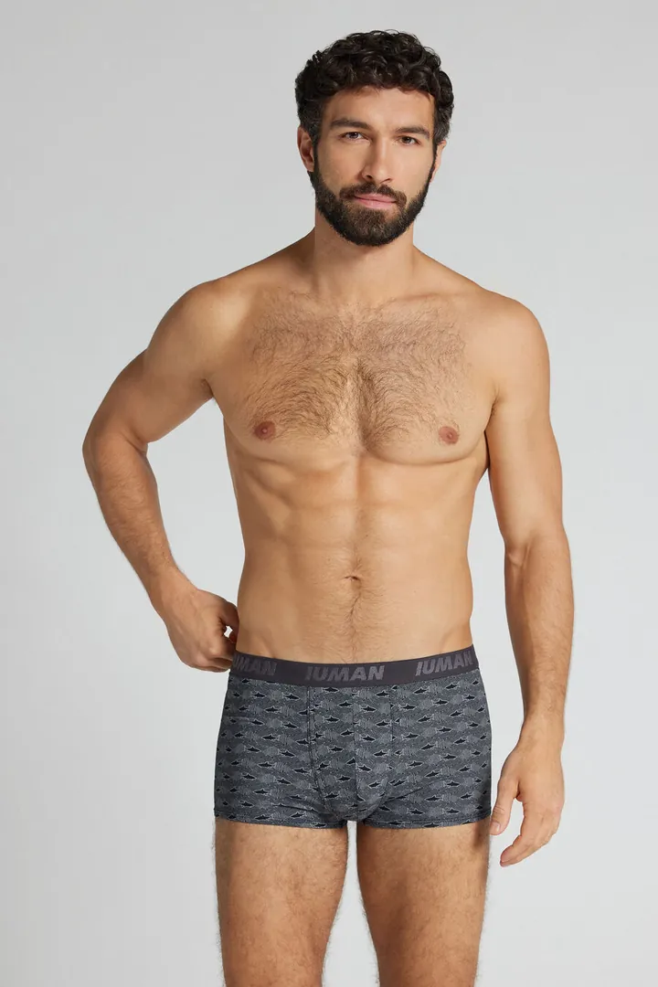 Intimissimi Bóxer Microfibra Estampado Tiburones Hombre Azul Tamaño 38