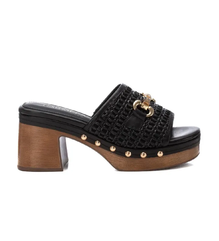Carmela para mujer. 16233403-NEGRO Zuecos de tacón 162334 negro (37), 5 a 8cm, Ninguno, Casual