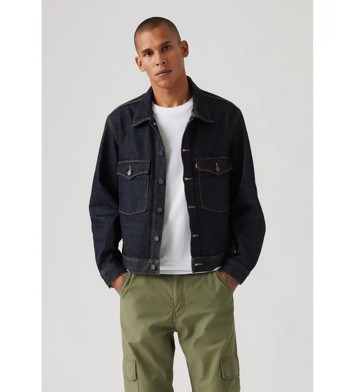 Levi's para hombre. 0010P-0004 Chaqueta Embarcadero Station azul (L), Casual, Algodón