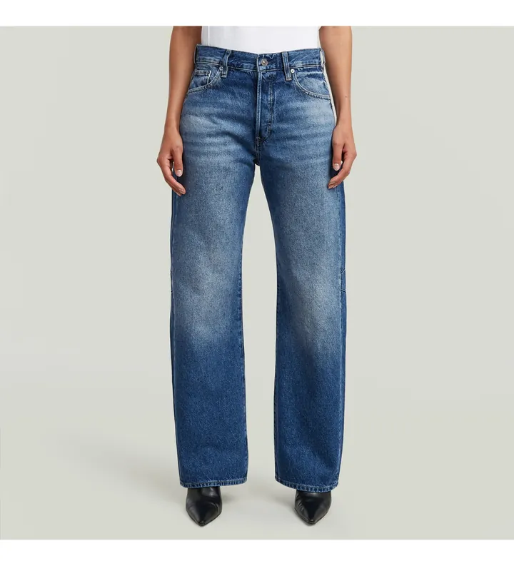 G-Star para mujer. D25372-E267-H544 Jeans Bowey 3D Boyfriend azul (26/30), Casual, Denim, Sostenible, Algodón Reciclado