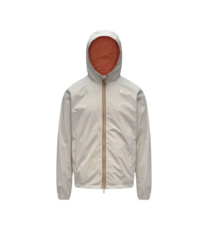 K-way para hombre. K2124EW Chaqueta Jake Plus.2 Reversible beige, naranja (M), Casual, Nylon