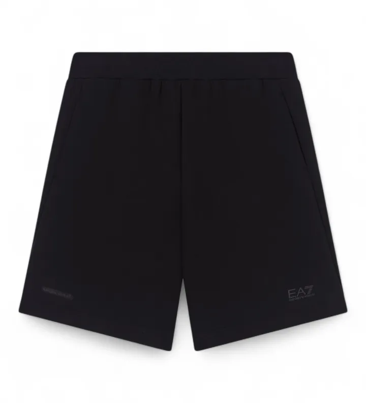 EA7 para hombre. 7M001599_AF20845 Pantalones Cortos Natural Ventus Negro (3XL), Deportivo, Sportswear, Clásico, Multideporte, Poliéster
