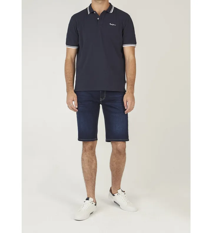 Pepe Jeans para hombre. PM80000446AG Shorts Slim Gymdigo azul (28), Casual, Algodón, Denim