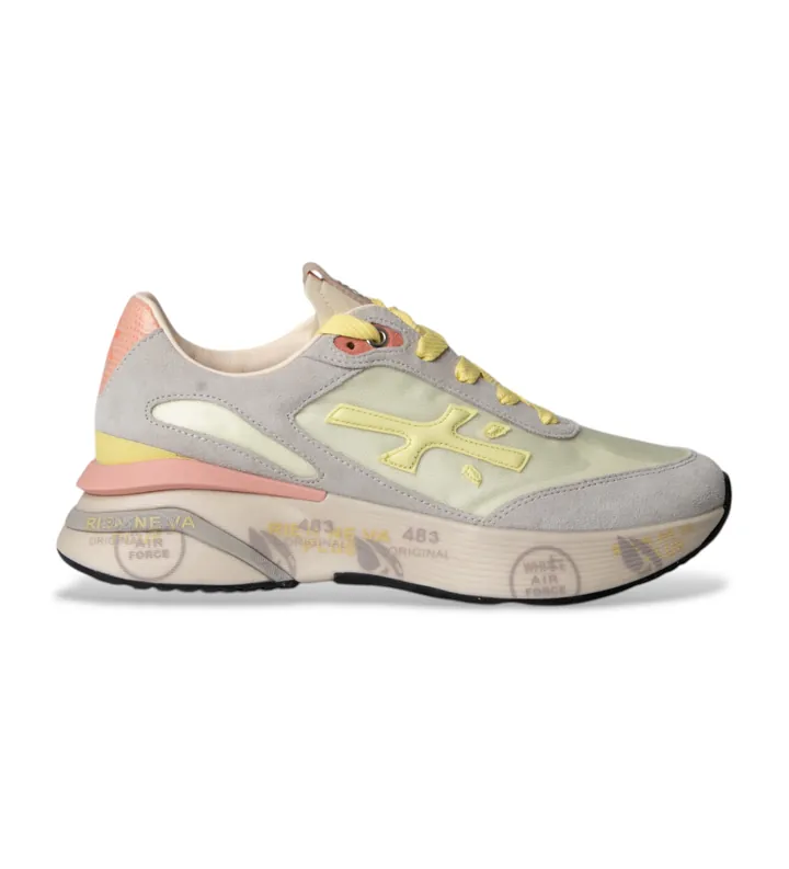 Premiata para mujer. MOERUND Zapatillas de piel Moerun multicolor (40), Plano, Cordones, Casual