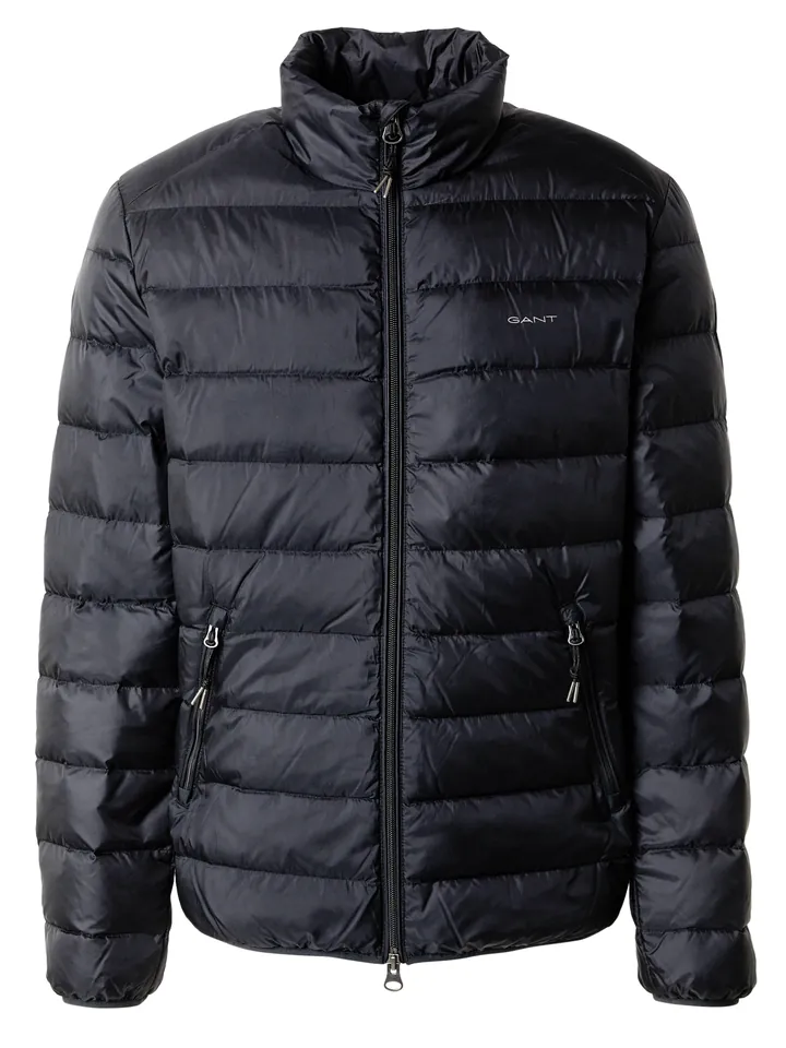 GANT Chaqueta de entretiempo negro / blanco