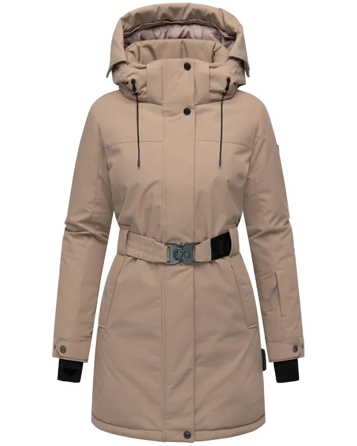 NAVAHOO Abrigo de invierno 'Frostkuss 14' taupe