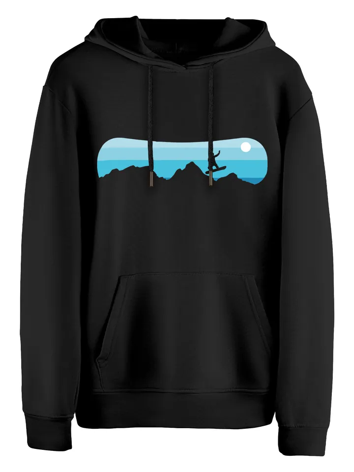 Cotton Prime Sudadera 'Snowboarder'  azul real / azul claro / negro / blanco