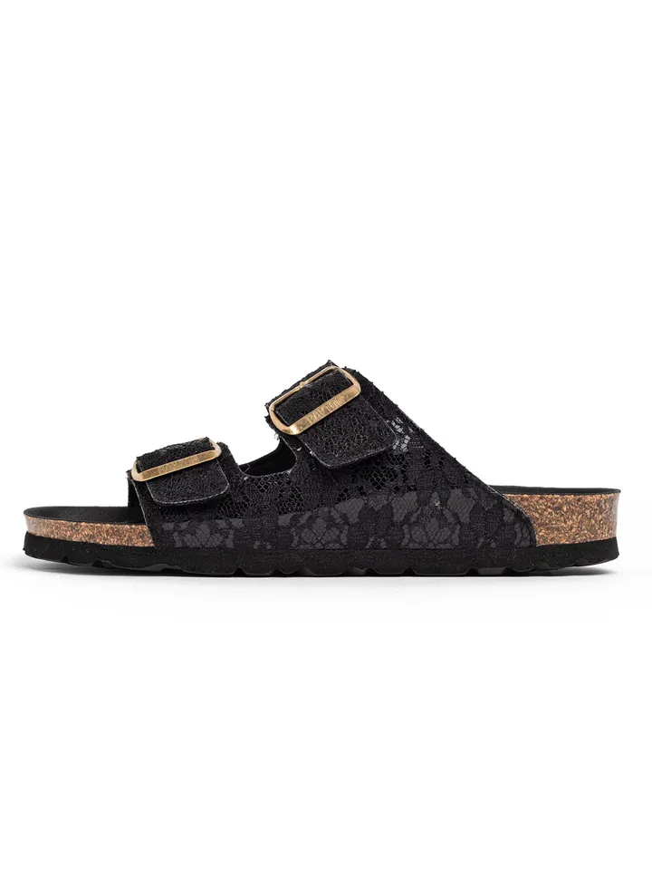 Bayton Zapatos abiertos 'Atlas Textil'  negro