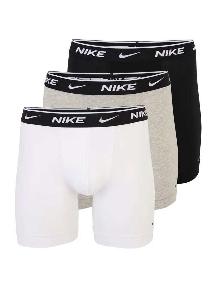 NIKE Underwear Calzoncillo boxer gris moteado / negro / blanco